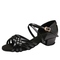 Patent Leather Microfiber Braided Style Children's Heel