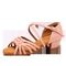 Pink Microfiber Braided Style Children's Heel