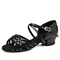 White Microfiber Seven-strap Knotted Children's Heel