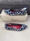 Dark Blue Beige Stone Pattern